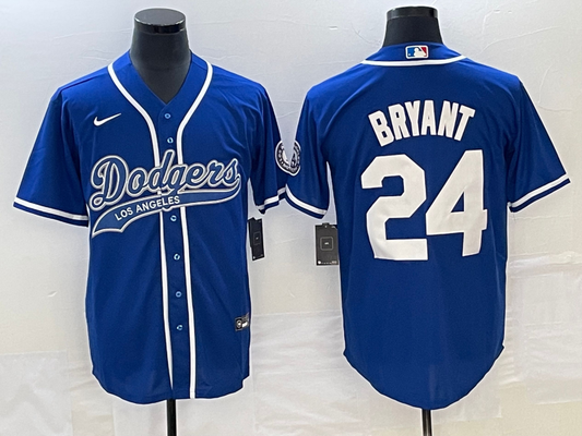 Men's Los Angeles Dodgers Kris Bryant #24 Royal Player Jersey Joint Edition