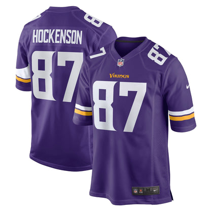 T.J. Hockenson Minnesota Vikings Nike Game   Jersey - Purple
