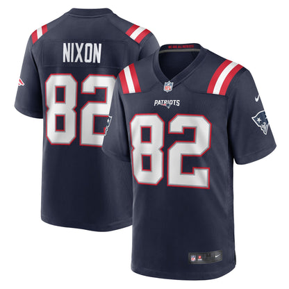 Tre Nixon New England Patriots Nike   Game Jersey - Navy