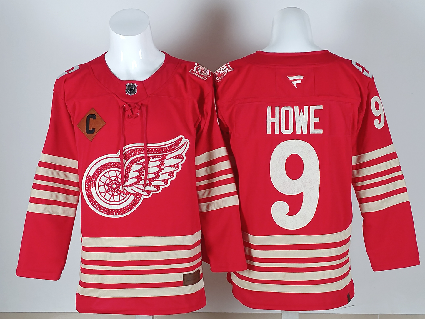 Men's Detroit Red Wings Gordie Howe #9  Red Breakaway Player Jersey