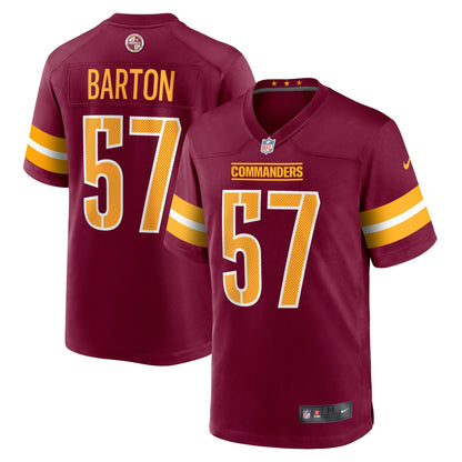 Cody Barton Washington Commanders Nike Game   Jersey - Burgundy