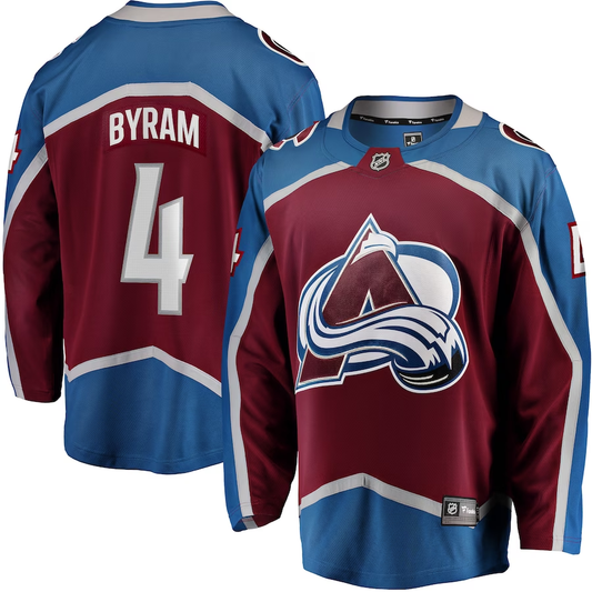 Men's Colorado Avalanche Bowen Byram #4 Maroon Jersey