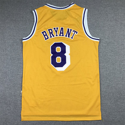 Kobe Bryant #8 Los Angeles Lakers Throwback Embroidered Jersey