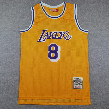 Kobe Bryant #8 Los Angeles Lakers 1996-97 Throwback Embroidered Jersey