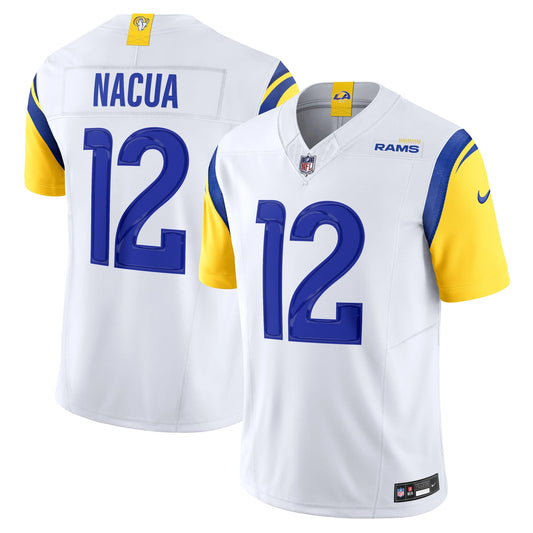 Men's San Louis Rams Puka Nacua Jersey-Blue
