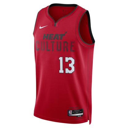 Unisex Miami Heat Bam Adebayo Red 2024/25 Swingman Jersey - City Edition