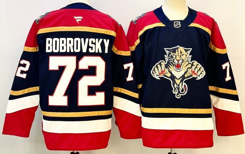 Men's Florida Panthers Sergei Bobrovsky #72  Navy Player Jersey