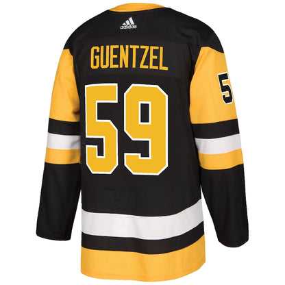 Men's Pittsburgh Penguins Jake Guentzel adidas Black Authentic Player Jersey