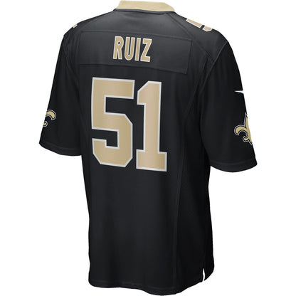 Cesar Ruiz New Orleans Saints Nike   Game Jersey - Black