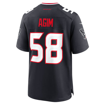 McTelvin Agim Houston Texans Nike Team Game Jersey -  Navy
