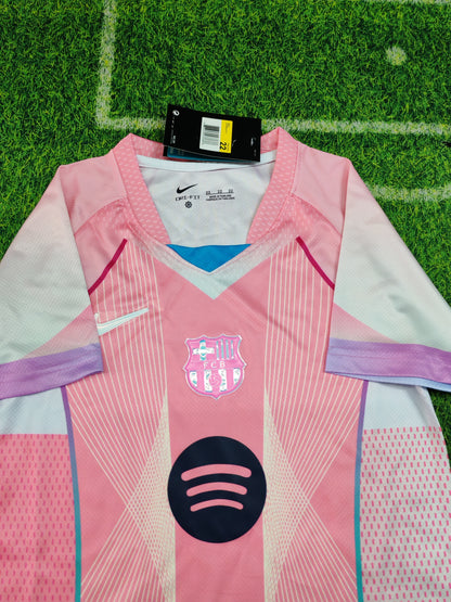 2025-26 Barcelona training kit pink  jersey for Kids
