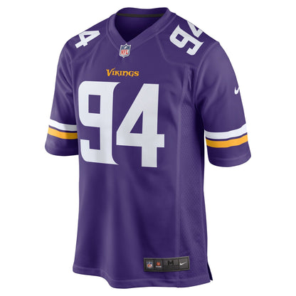 Dean Lowry Minnesota Vikings Nike Game   Jersey - Purple