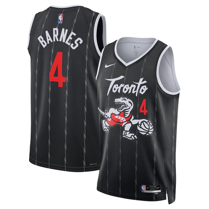 Toronto Raptors Scottie Barnes Nike Black 2025/26 Swingman Jersey - City Edition