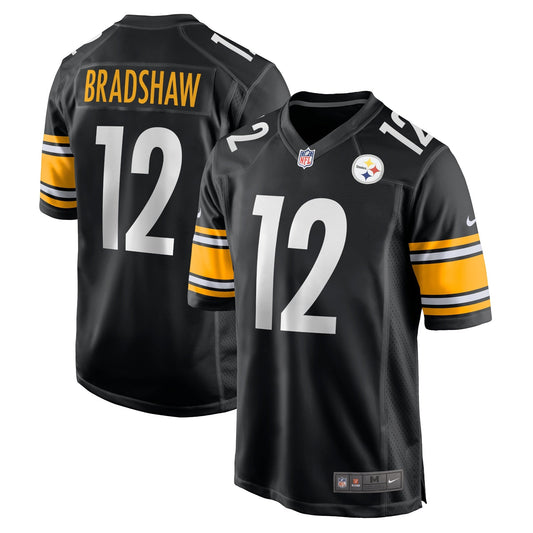 Terry Bradshaw Pittsburgh Steelers Nike Retired   Game Jersey - Black