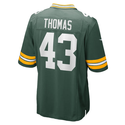 Kiondre Thomas Green Bay Packers Nike Game   Jersey - Green