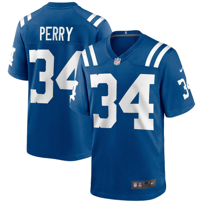 Joe Perry Indianapolis Colts Nike Game Retired   Jersey - Royal