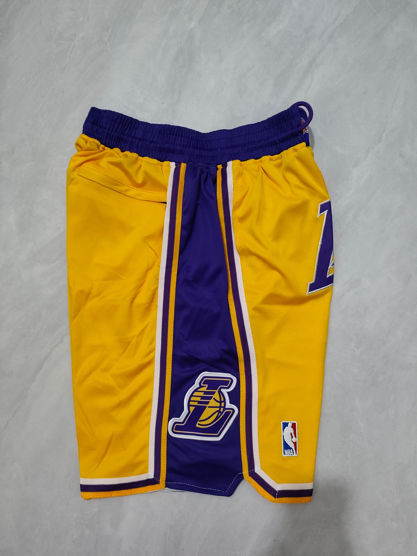 Los Angeles Lakers Yellow Regular Pocket Shorts