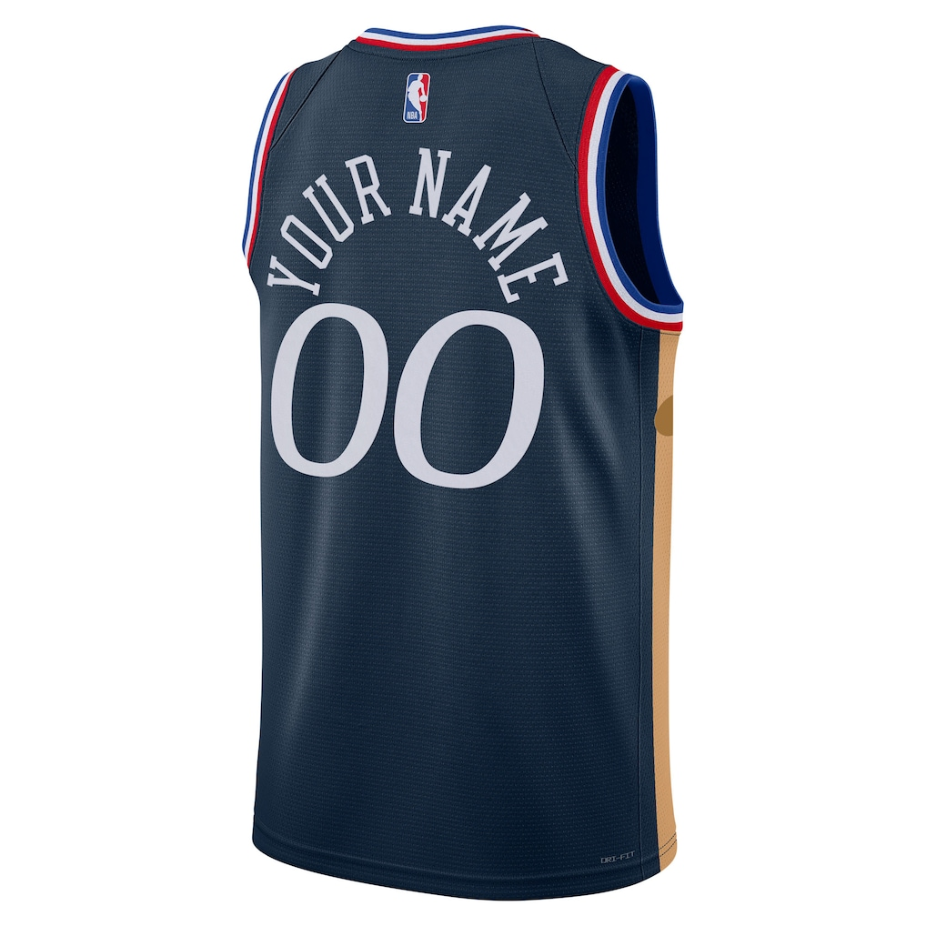 Philadelphia 76ers Nike Navy 2025/26 City Edition Swingman Custom Jersey