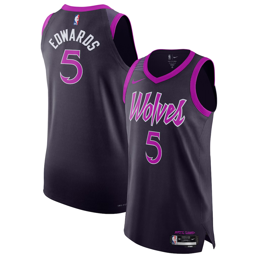 Minnesota Timberwolves Anthony Edwards Nike Purple 2025/26 Player Jersey - City Edition