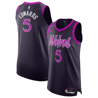 Minnesota Timberwolves Anthony Edwards Nike Purple 2025/26 Player Jersey - City Edition