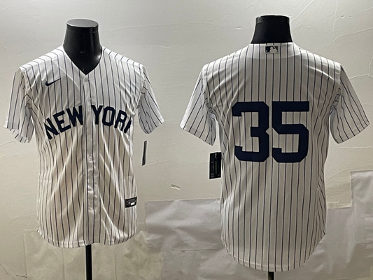 Men's New York Yankees Cody Bellinger #35 White Replica Player Jersey