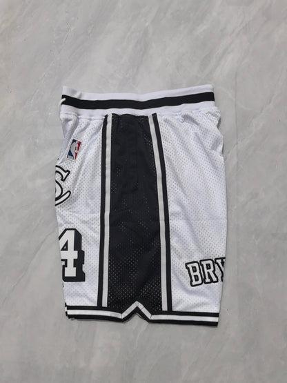 Los Angeles Lakers white retro pocket shorts
