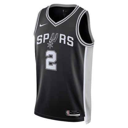 Unisex San Antonio Spurs Dylan Harper Nike Black 2025 NBA Draft First Round Pick Swingman Jersey - Icon Edition
