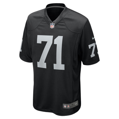 Justin Herron Las Vegas Raiders Nike Team Game Jersey -  Black