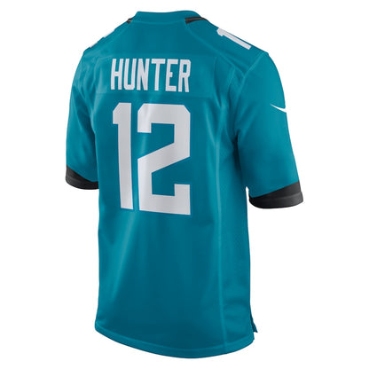 Men's Jacksonville Jaguars Travis Hunter Nike Teal 2025 NFL Draft First Round Pick Game Jersey