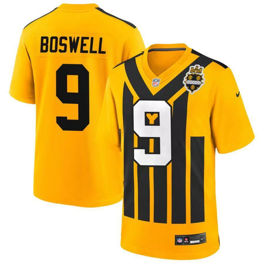 Men's Pittsburgh Steelers Chris Boswell Nike Jersey -  Retro Yellow-2
