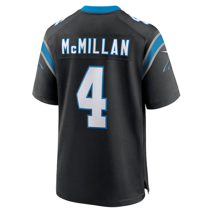 Men's Carolina Panthers Tetairoa McMillan Nike Black 2025 NFL Draft First Round Pick Game Jersey