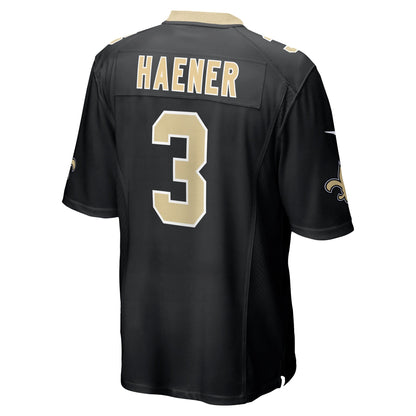 Jake Haener New Orleans Saints Nike Team Game Jersey -  Black