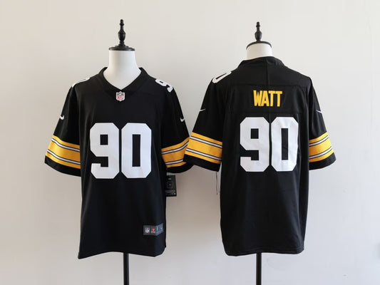 Men's Pittsburgh Steelers T.J. Watt Nike Jersey -  Black -No team logo