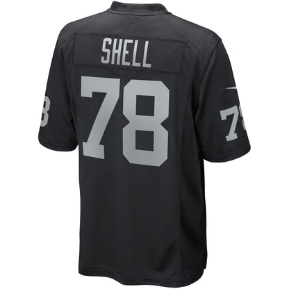 Art Shell Las Vegas Raiders Nike Game Retired   Jersey - Black