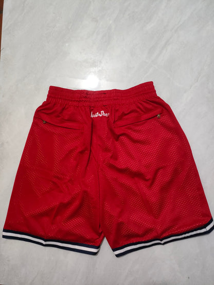 JUST DON USA TEAM Olympic Red Pocket Shorts