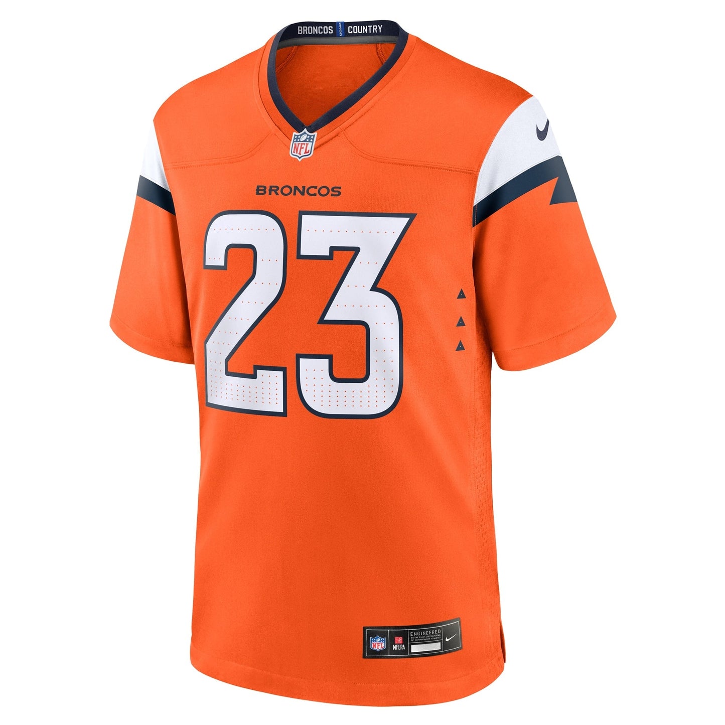 Audric Estime Denver Broncos Nike Team Game Jersey -  Orange