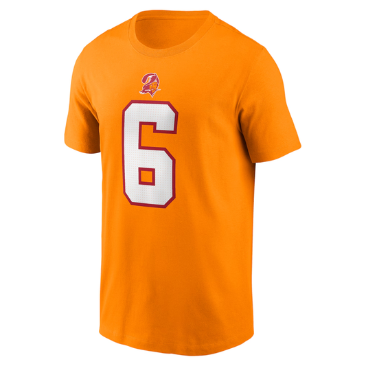 Men's Tampa Bay Buccaneers Baker Mayfield Nike Orange Player Name & Number T-Shirt