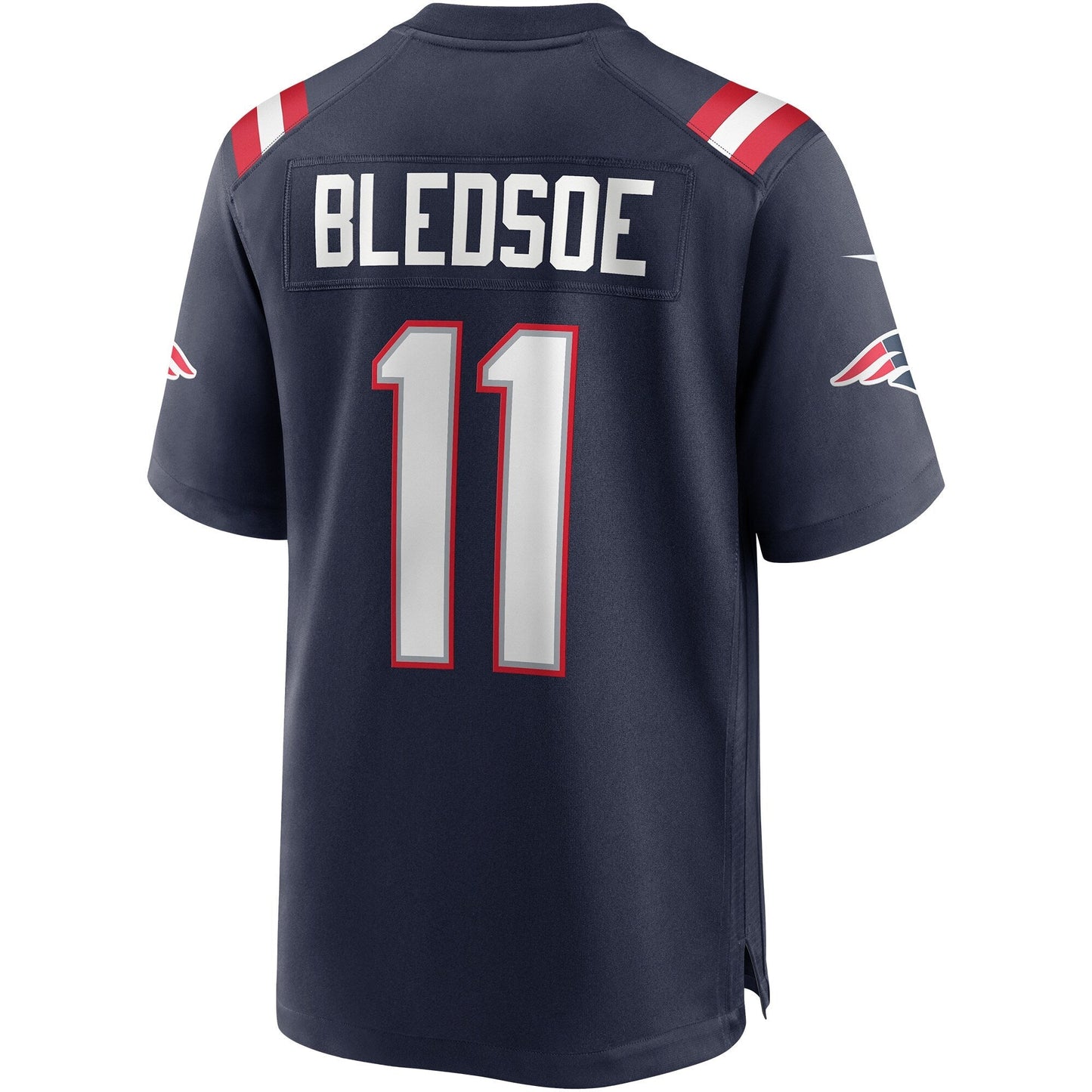Drew Bledsoe New England Patriots Nike Game Retired   Jersey - Navy