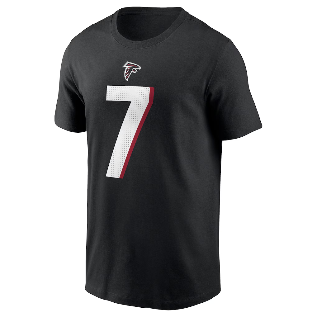 Men's Atlanta Falcons Bijan Robinson Nike Black Player Name & Number T-Shirt