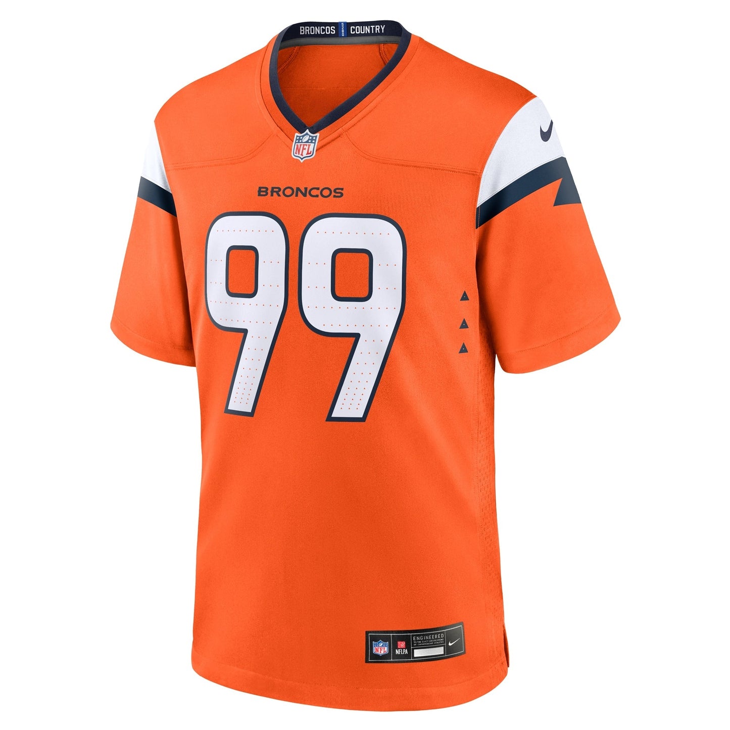 Zach Allen Denver Broncos Nike Team Game Jersey -  Orange