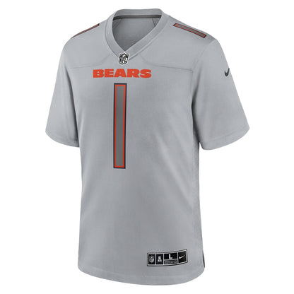 Justin Fields Chicago Bears Nike Atmosphere Fashion Game Jersey - Gray
