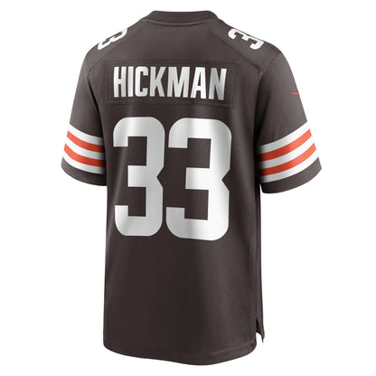 Ronnie Hickman Cleveland Browns Nike Team Game Jersey -  Brown