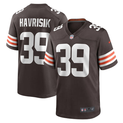 Lucas Havrisik Cleveland Browns Nike Team Game Jersey -  Brown
