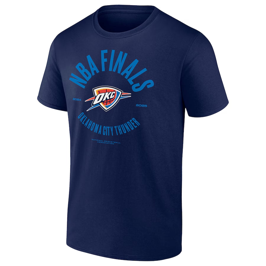 Men's Oklahoma City Thunder Fanatics Navy 2025 NBA Finals Charging Foul T-Shirt