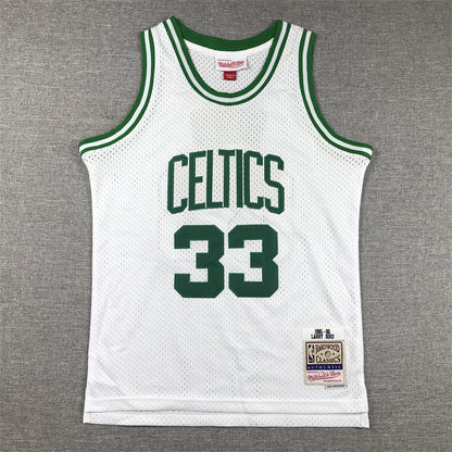 Youth Larry Bird Boston Celtics #33 Embroidered Jersey