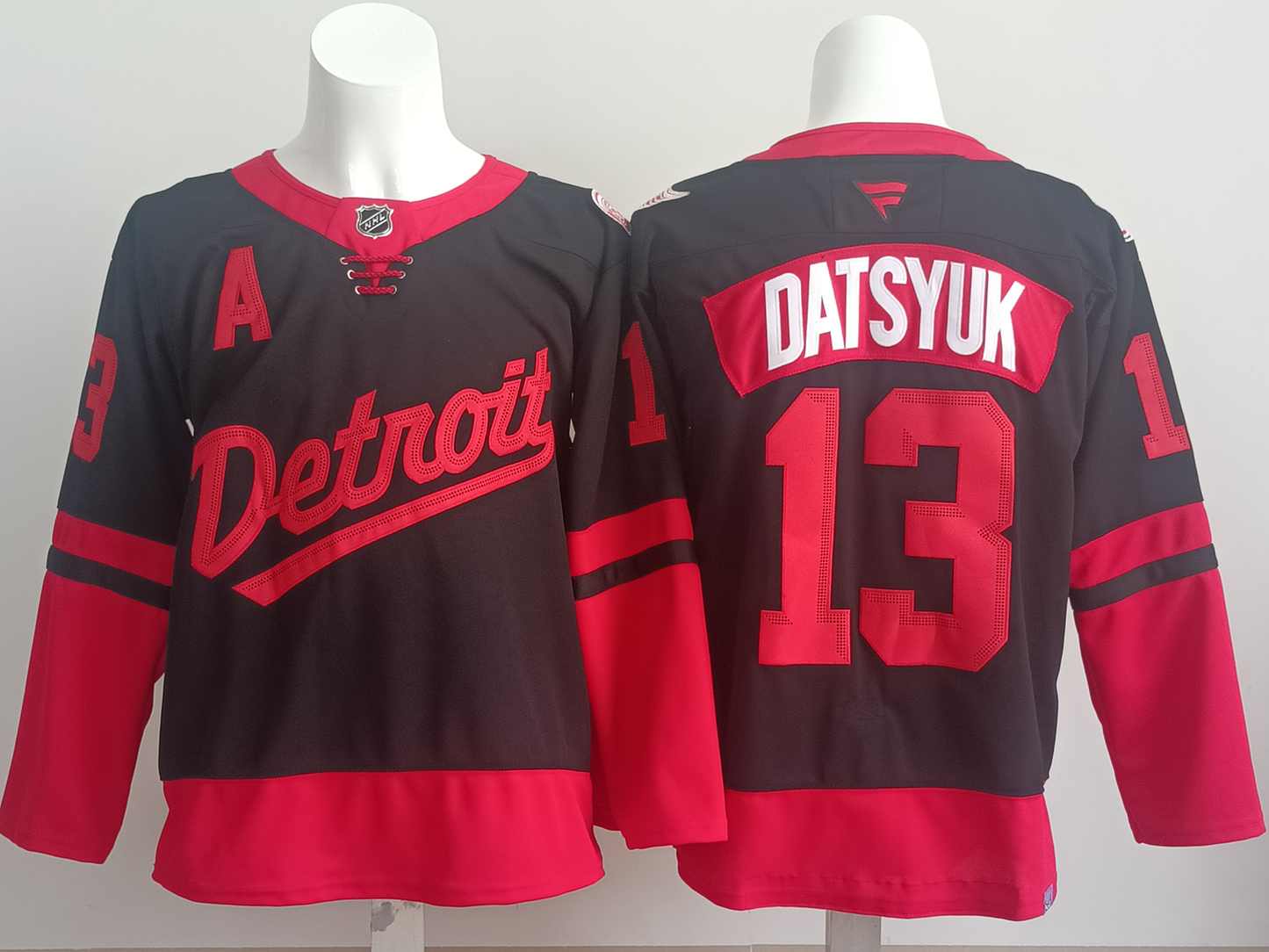 Men's Detroit Red Wings Pavel Datsyuk #13  Black Player Jersey