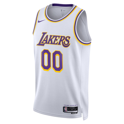 Custom Los Angeles Lakers White Jersey