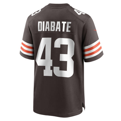 Mohamoud Diabate Cleveland Browns Nike Team Game Jersey -  Brown