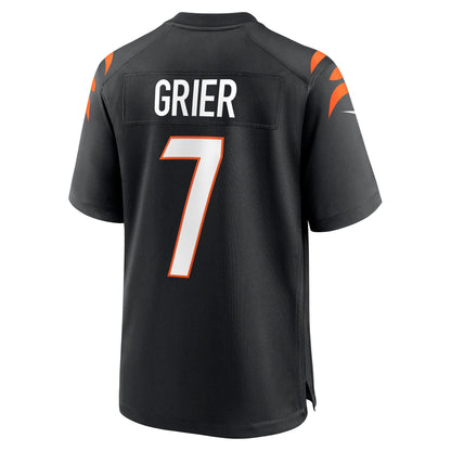 Will Grier Cincinnati Bengals Nike Team Game Jersey -  Black