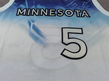 Unisex Minnesota Timberwolves 2024/25 Embroidered Swingman Jersey City Edition